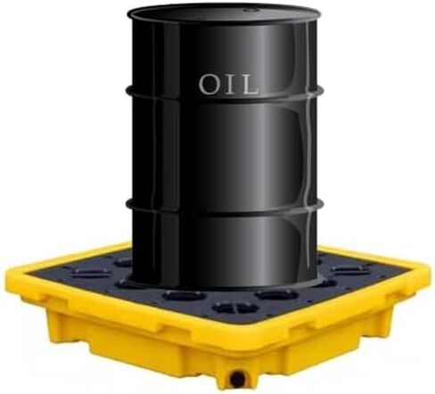 Spill Containment Pallet Tray Platform Oil Drum Drums Concrete Modular Drain Proof Tank polyethylene Profile Paint Bucket Garage Industrial,Heavy Duty Modular Spill Containment Platform, Lea in Kuwait