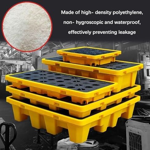 Spill Containment Pallet Tray Platform Oil Drum Drums Concrete Modular Drain Proof Tank polyethylene Profile Paint Bucket Garage Industrial,Heavy Duty Modular Spill Containment Platform, Lea in Kuwait