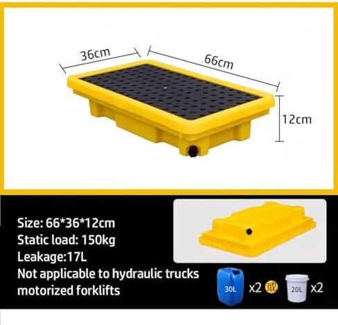 Spill Containment Pallet Tray Platform Oil Drum Drums Concrete Modular Drain Proof Tank polyethylene Profile Paint Bucket Garage Industrial,Heavy Duty Modular Spill Containment Platform, Lea in Kuwait