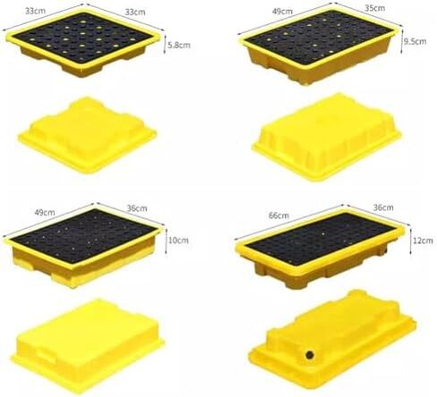 Spill Containment Pallet Tray Platform Oil Drum Drums Concrete Modular Drain Proof Tank polyethylene Profile Paint Bucket Garage Industrial,Modular Spill Containment Platform, Leak-Proof Pla in Kuwait