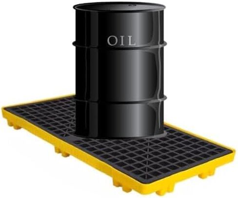 Spill Containment Pallet Tray Platform Oil Drum Drums Concrete Modular Drain Proof Tank polyethylene Profile Paint Bucket Garage Industrial,Heavy Duty Modular Spill Containment Platform, Lea in Kuwait
