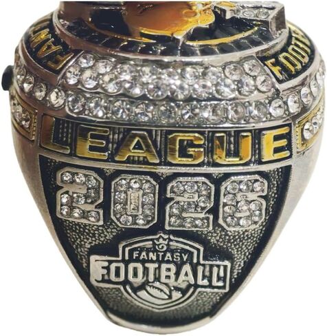 Senior New Exquisite 2026 Fantasy Football CHAMPIONSHIP RING. Memory Series Rare Collectible For Sports Fans Wear, Holiday Gifts With High-End Wooden Boxes For Adults in Kuwait