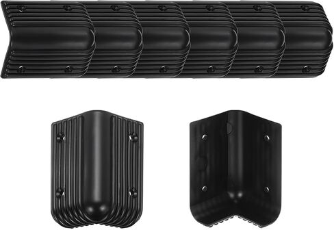 MECCANIXITY 4 Pcs Speaker Cabinet Corners Protector 40x40x79mm Plastic Stackable Guard Wrap Angle Case Edge Box Protection for Stage DJ Audio Sound Case in Kuwait