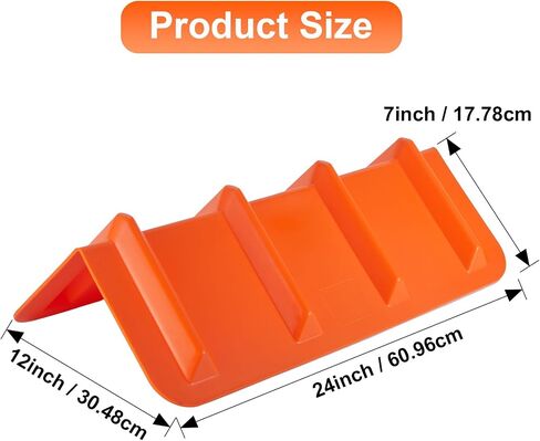 4 Pack 24" Flatbed Edge Protectors, 24" Winch Ratchet Straps Plastic Corner Protectors for Flatbed Cargo Load, Orange in Kuwait