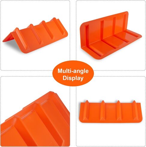 4 Pack 24" Flatbed Edge Protectors, 24" Winch Ratchet Straps Plastic Corner Protectors for Flatbed Cargo Load, Orange in Kuwait