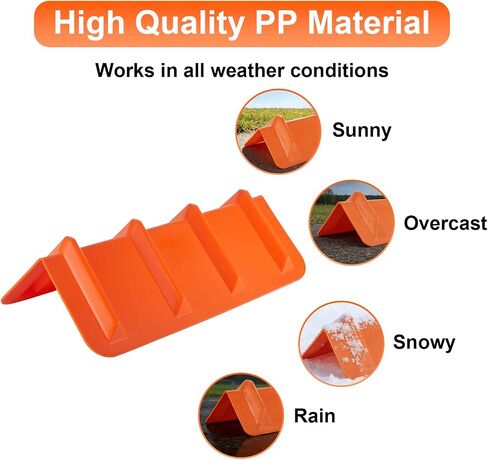 4 Pack 24" Flatbed Edge Protectors, 24" Winch Ratchet Straps Plastic Corner Protectors for Flatbed Cargo Load, Orange in Kuwait