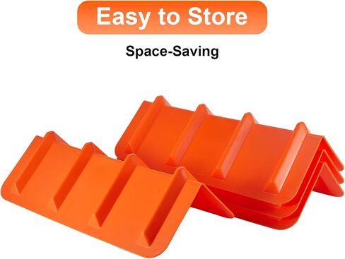 4 Pack 24" Flatbed Edge Protectors, 24" Winch Ratchet Straps Plastic Corner Protectors for Flatbed Cargo Load, Orange in Kuwait
