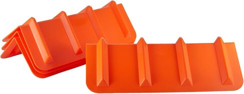 4 Pack 24" Flatbed Edge Protectors, 24" Winch Ratchet Straps Plastic Corner Protectors for Flatbed Cargo Load, Orange in Kuwait