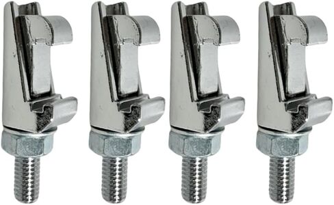 4 PCS M8 Double Claw Clamp Chromium-plated steel for ISO-LF ISO-K 63 80 100 160 flange in Kuwait