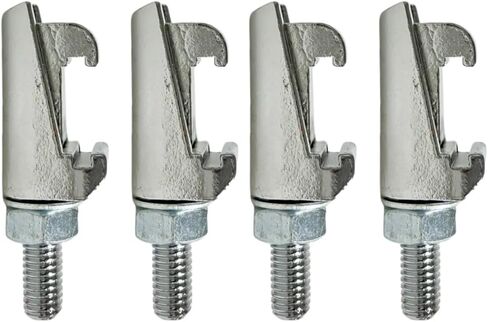 4 PCS M8 Double Claw Clamp Chromium-plated steel for ISO-LF ISO-K 63 80 100 160 flange in Kuwait