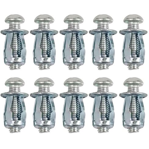 Hollow Wall Anchors, M4 Carbon Steel Drywall Anchors Kit, Heavy Duty Hollow Door Anchors and Petal Nuts for Thin Walls, Hollow Doors, Aluminum Cladding and Iron Sheet, 10 Pcs in Kuwait