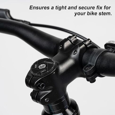 HARFINGTON 1 1/4" OD Bicycle Headset Stem Top Cap Aluminum Alloy Cycling Headset Cover Stem for Mountain Bike Road Bike MTB, Black in Kuwait