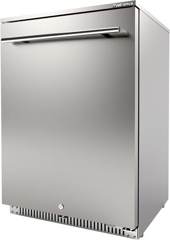 24 Inch Outdoor Beverage Refrigerator, 140 Can Built-In Beverage Fridge with 21-Inch Shallow Depth, 26°F Sub-Zero Fridge, Dual-Fan Cooling, Full SUS304 for Patio & Outdoor Kitchen in Kuwait