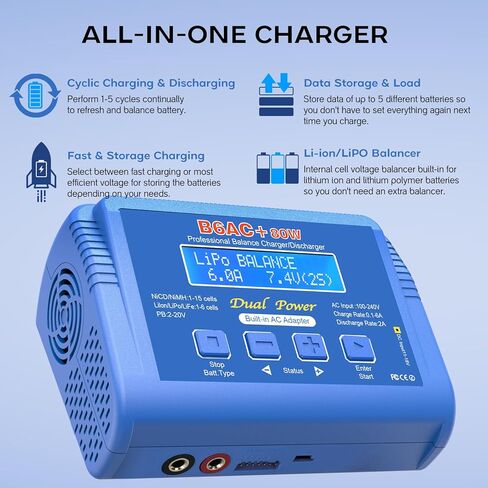 شاحن بطارية ليبو، 150 واط 10 أمبير RC توازن سريع شاحن بطارية مفرغ لبطارية 1S-6S LiPo/Li-ion/Life/LiHV 1-15S NiMH/NiCD PB بطاريات ذكية RC سيارة بدون طيار in Kuwait