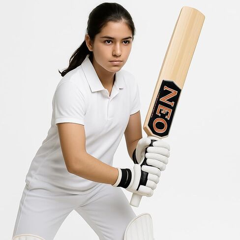 Kashmir Willow Cricket Bat, Grade 1 Premium Wood, Adult and Youth Size, Harrow Size with Natural Wood Finish (Players preferring Size 6 and Harrow) in Saudi Arabia