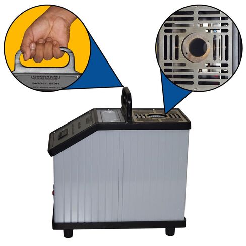 Portable Dry Block Temperature Calibrators (20°C to 650°C) | Thermocouple Simulator for Chemical Plants, Oil | K Type Thermocouple Calibration with Calibration Certificate | Model: AI-DBC-02 in Kuwait