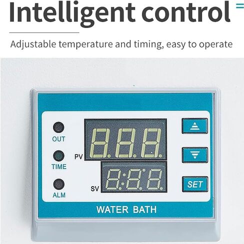 3L Lab Water Bath, 300W Single Hole Stainless Steel Water Bath, Laboratory Electric Digital Display Water Bath, Anti-dry Burning Thermostatic Water Bath, Stable Heating in Saudi Arabia
