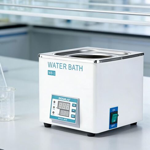 300W Digital Lab Water Bath, 3L Single Hole Stainless Steel Water Bath, Electric Digital Display Constant Temperature Water Bath, with Timing Function, Stable Heating in Saudi Arabia