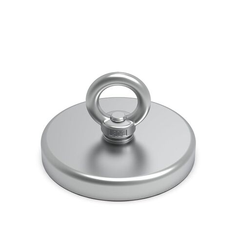 Ant Mag الصيد المغناطيس النيوديميوم مع Eyebolt قوي نادر الأرض المغناطيس هوك لاستعادة الكنز الصيد الأنشطة في الهواء الطلق، 3.54in in Kuwait