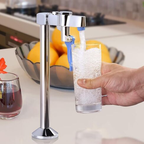 حشو زجاجي، iVIGA Deck Mount Chrome Glass Fluid Faucet Station Water Station G1/2 "ذكر شانك مع محول لمطعم الفندق وقاعة الطعام in Kuwait
