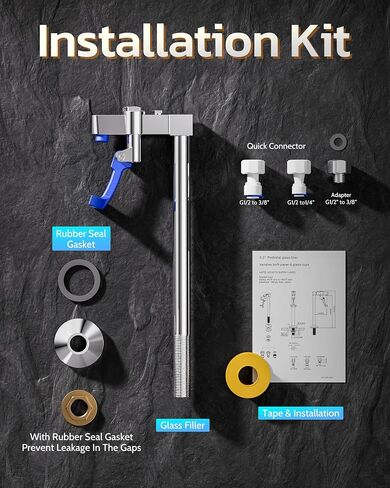 حشو زجاجي، iVIGA Deck Mount Chrome Glass Fluid Faucet Station Water Station G1/2 "ذكر شانك مع محول لمطعم الفندق وقاعة الطعام in Kuwait