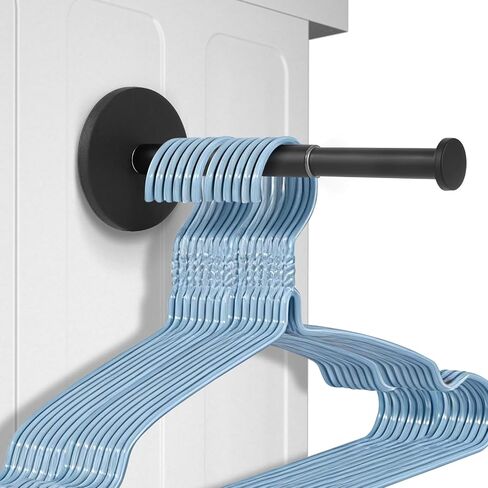 Extendable Magnetic Hanger Holder for Laundry Room, Strong Magnetic Hook, Magnet Clothes Hanger Organizer Rack for Side of Washer or Dryer, Space Saving Laundry Storage in Kuwait