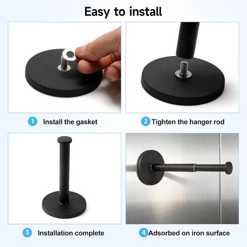 Extendable Magnetic Hanger Holder for Laundry Room, Strong Magnetic Hook, Magnet Clothes Hanger Organizer Rack for Side of Washer or Dryer, Space Saving Laundry Storage in Kuwait