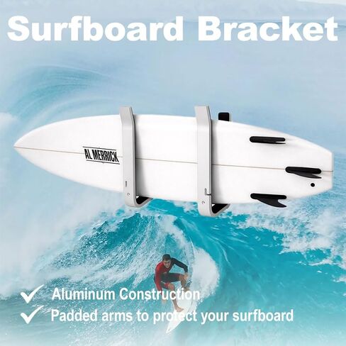 Aircraft Grade Aluminum Wakeboard Rack, Cradle Wakesurf Tower Rack, Vertical Surfing Board Holder with Insert Protection, Surfboard Kneeboard Rack for Boat in Kuwait