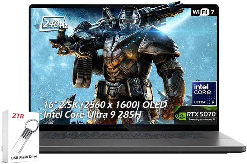 ASUS ROG Strix G16 (2025) Gaming Laptop, 16" ROG Nebula 16:10 2.5K 240Hz/3ms, NVIDIA® GeForce RTX™ 5080, Intel® Core™ Ultra 9 Processor 275HX, 32GB DDR5, 1TB SSD, Wi-Fi 7, Windows 11 Home, G615LW-AS96 in Kuwait