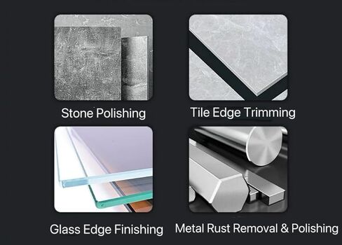 Diamond Polishing Hand Pads, Grit 60# 120# 200# 400#, for Glass Wood Ceramic Marble Metal Tile Tools. in Kuwait
