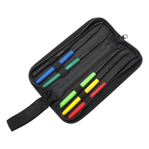 Set of 6 Hardness Tester Files,HRC40 to HRC65 Precision Metal Hardness Testing Kit with Oxford Storage Bag, 7.1" Carbon Steel Files for Industrial QC, Machining & Tool Manufacturing in Kuwait