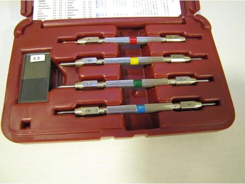 Mohs Hardness Test Kit, Mohs Hardness Picks, 4 Pack Mohs Hardness Tester, 2-9 Scratch Tester for Industrial Mineral Identification Kit Gem Jade Jewelry in Kuwait