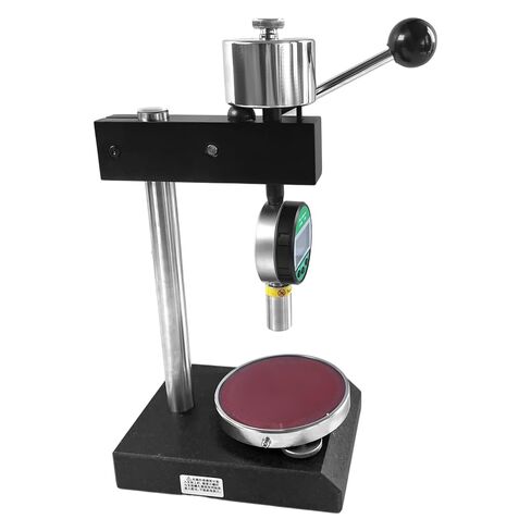 Shore Durometer A with Stand, Digital Shore Hardness Tester Replacement for Rubber, Plastic, Leather - Professional Digital Durometer Type A with Metal Base & Tempered Glass Platform (Model: LX-A) in Kuwait