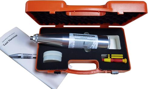 Professional Rebound Hammer - Concrete Strength Tester with 10-60 MPa Range for Buildings/Bridges/Road Construction (ASTM C805 Compliant, Portable & Accurate) in Kuwait