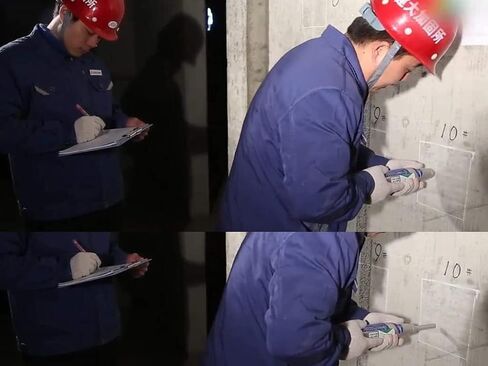 Professional Rebound Hammer - Concrete Strength Tester with 10-60 MPa Range for Buildings/Bridges/Road Construction (ASTM C805 Compliant, Portable & Accurate) in Kuwait