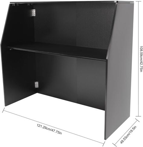 Foldable Outdoor Bar, Mobile Bar Commercial Portable Bar Table with Top and Middle Shelves for Parties and Events in Kuwait