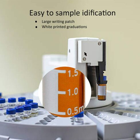 2ml Amber 9-425 Autosampler Vial 100pcs and 100pcs 300ul Vial Inserts, 6x31 mm Glass, Conical Base in Kuwait