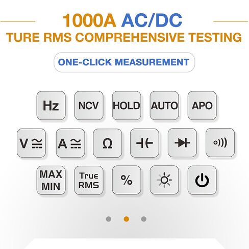 CMS101 3 في 1 AC/DC مشبك متر مع راسم الذبذبات، 1000A/1000V True RMS، عرض الموجي 5MSa/s، تسجيل بلوتوث، Inrush، 20,000 عدد، قابل لإعادة الشحن للتشخيص الكهربائي والسيارات in Kuwait