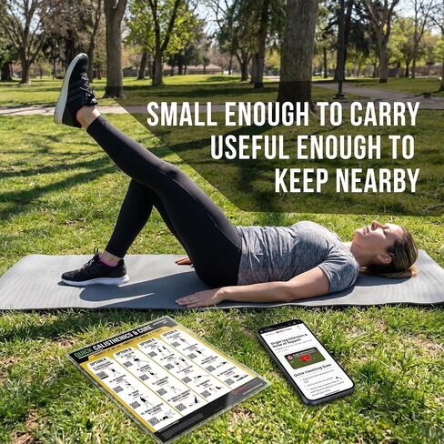 Calisthenics & Core Workout Poster – Bodyweight Exercise Wall Chart with QR Video Demos | Calisthenics & Core System, Actual Workouts, Free Video Support, Visual Workout Guides, Multiple Format Options in Kuwait