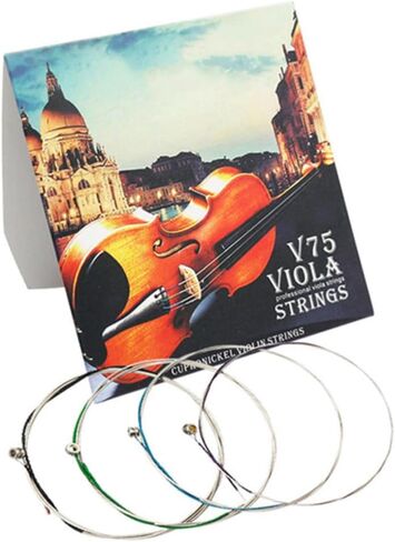 Generic 4pcs Metal Strings Steel Core Replacement Strings for Beginners and Professionals Clear Sound Performance Practice and Concert Use in Kuwait
