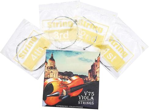 Generic 4pcs Metal Strings Steel Core Replacement Strings for Beginners and Professionals Clear Sound Performance Practice and Concert Use in Kuwait