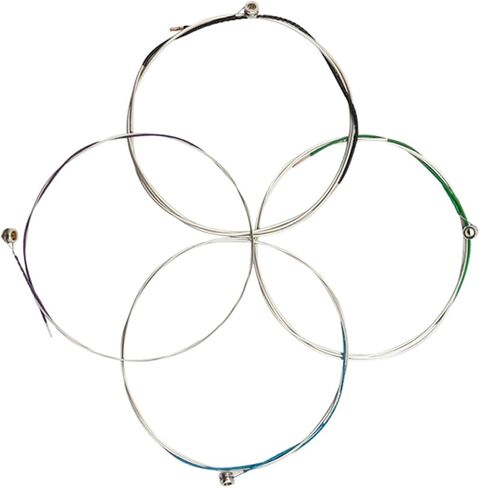 Generic 4pcs Metal Strings Steel Core Replacement Strings for Beginners and Professionals Clear Sound Performance Practice and Concert Use in Kuwait