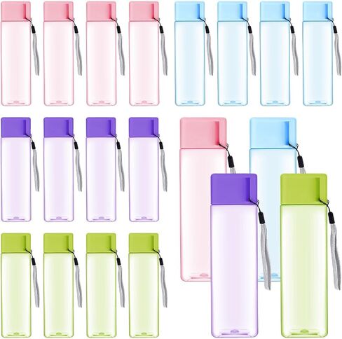 30 Pcs 17 oz Plastic Water Bottles Bulk, Reusable Sports Water Bottle Leak Proof for Kids Adults, Portable Drinks Container Cups for School Classroom Gym Fitness Travel Camping Office in Kuwait