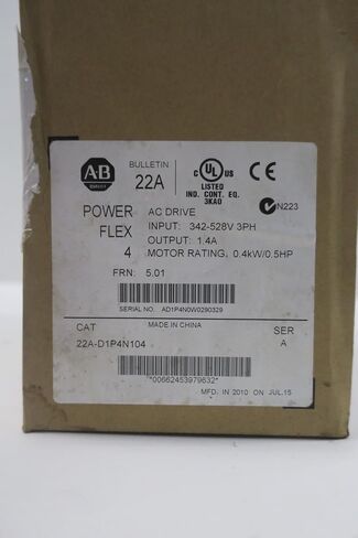 ALLEN BRADLEY 22A-D1P4N104 DRIVE in Kuwait