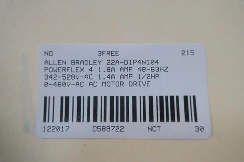 ALLEN BRADLEY 22A-D1P4N104 DRIVE in Kuwait