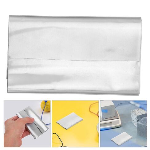 jojofuny Pure Zinc Sheet for Experimental Supply High Purity Zinc Element Plate for Chemistry and Physical Analysis for Science Research and Testing in Kuwait