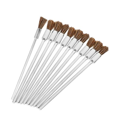 10pcs Drill Wire Brush Extended Handle and Horsehair Cleaning Brushes for Removal Circuit Board Cleaning and Deburring Tasks in Saudi Arabia