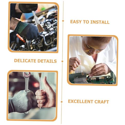 10pcs Drill Wire Brush Extended Handle and Horsehair Cleaning Brushes for Removal Circuit Board Cleaning and Deburring Tasks in Saudi Arabia