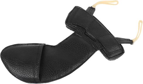Violin Shoulder Rest Pad, Sheepskin Black Anti Slip Violin Chin Rest Cover Shock Absorption for Performance (3/4 to 4/4) in Kuwait