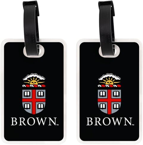 علامة الأمتعة لجامعة Desert Cactus Brown - بطاقة تعريف السفر الرسمية من BU Bears المكونة من قطعتين لحقائب السفر والحقائب والحقائب المحمولة (عبوة من عبوتين من علامة الأمتعة الأكريليك A) in Kuwait